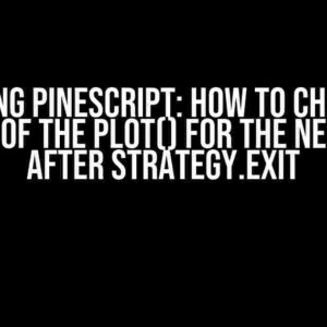 Mastering PineScript: How to Change the Color of the Plot() for the Next Bar After Strategy.Exit